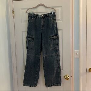 H&M Dark Wash Cargo Jeans